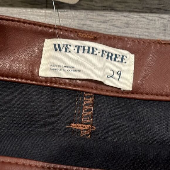 Free People NWT Wynne chocolate vegan skirt -29 - Picture 8 of 10